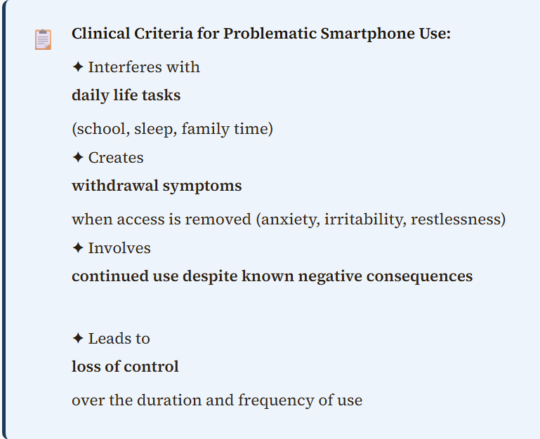 Mobile Addiction