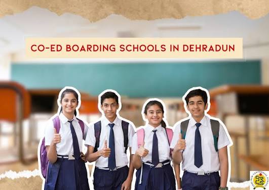 School campus in Dehradun surrounded by green hills and mountains